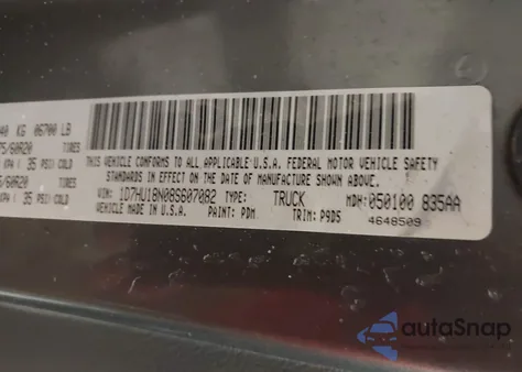 2008 Dodge Ram 1500 Slt z USA, uszkodzony, nr VIN 1D7HU18N08S607082